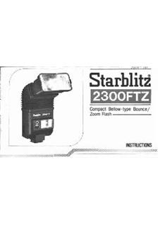 Starblitz 2300 FTZ manual. Camera Instructions.